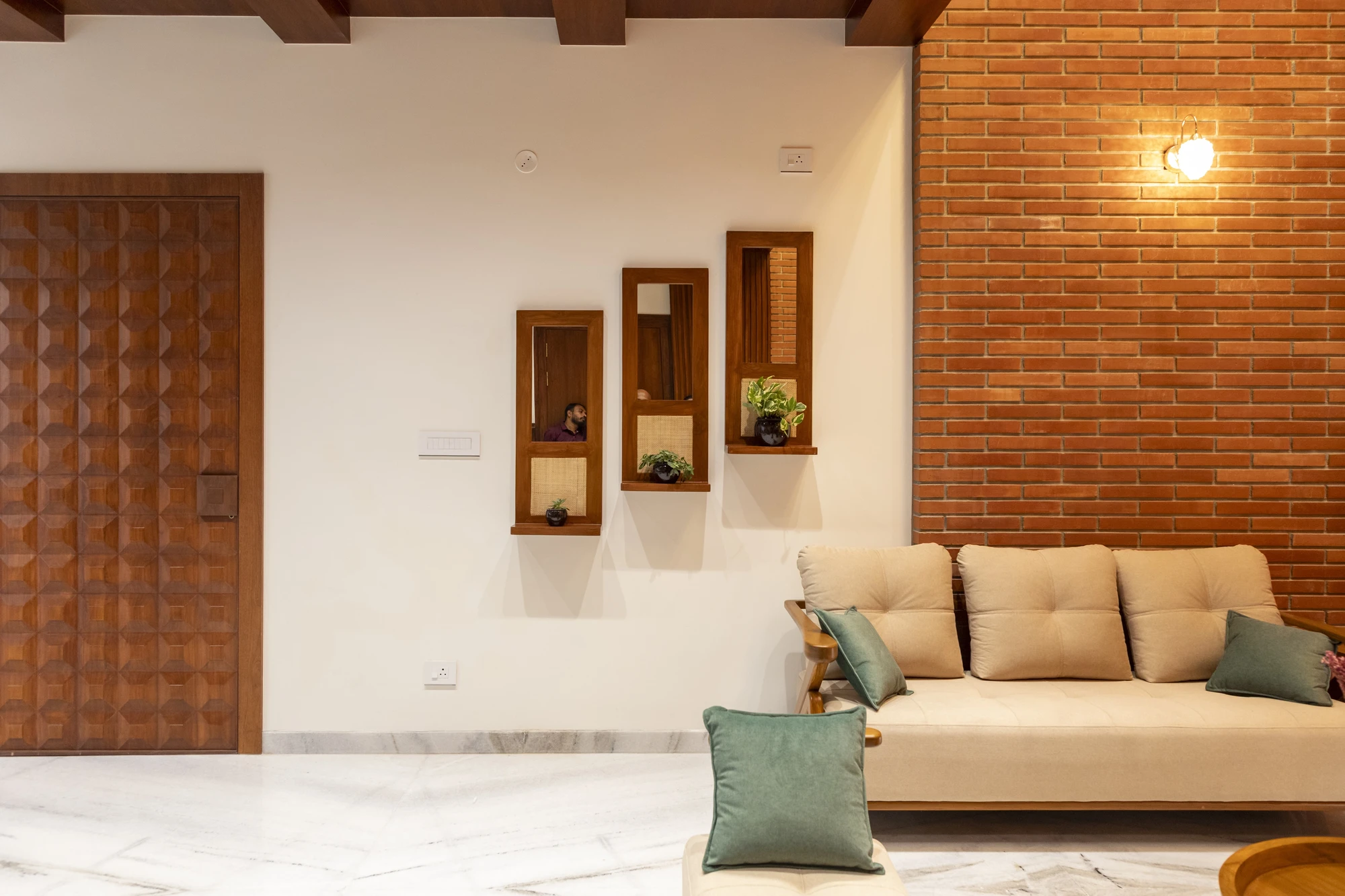 Ishavasya - temple-inspired residence interior by